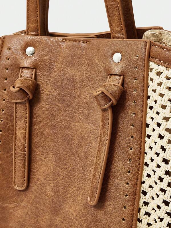 Heritage Raffia Tote