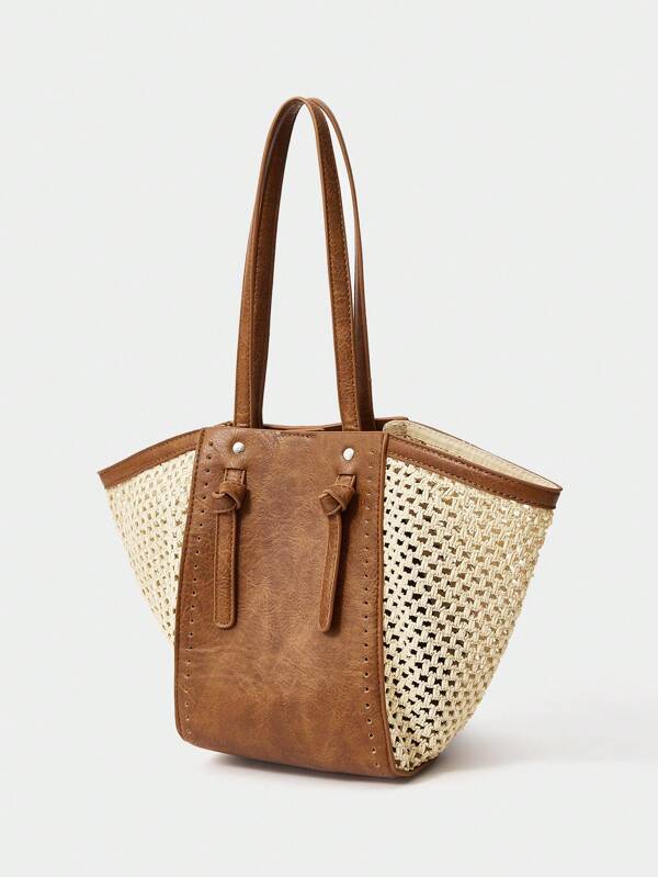 Heritage Raffia Tote