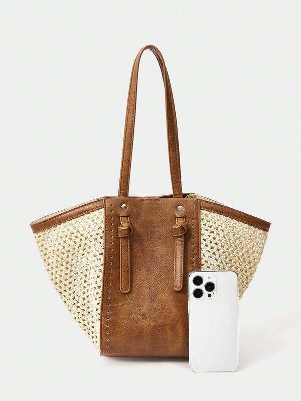 Heritage Raffia Tote