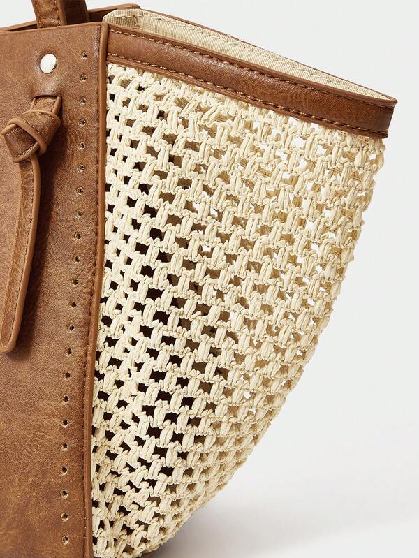 Heritage Raffia Tote