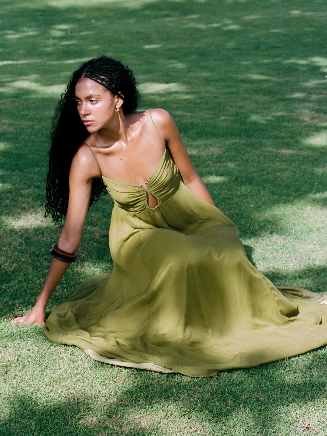 Green Luminare Dress