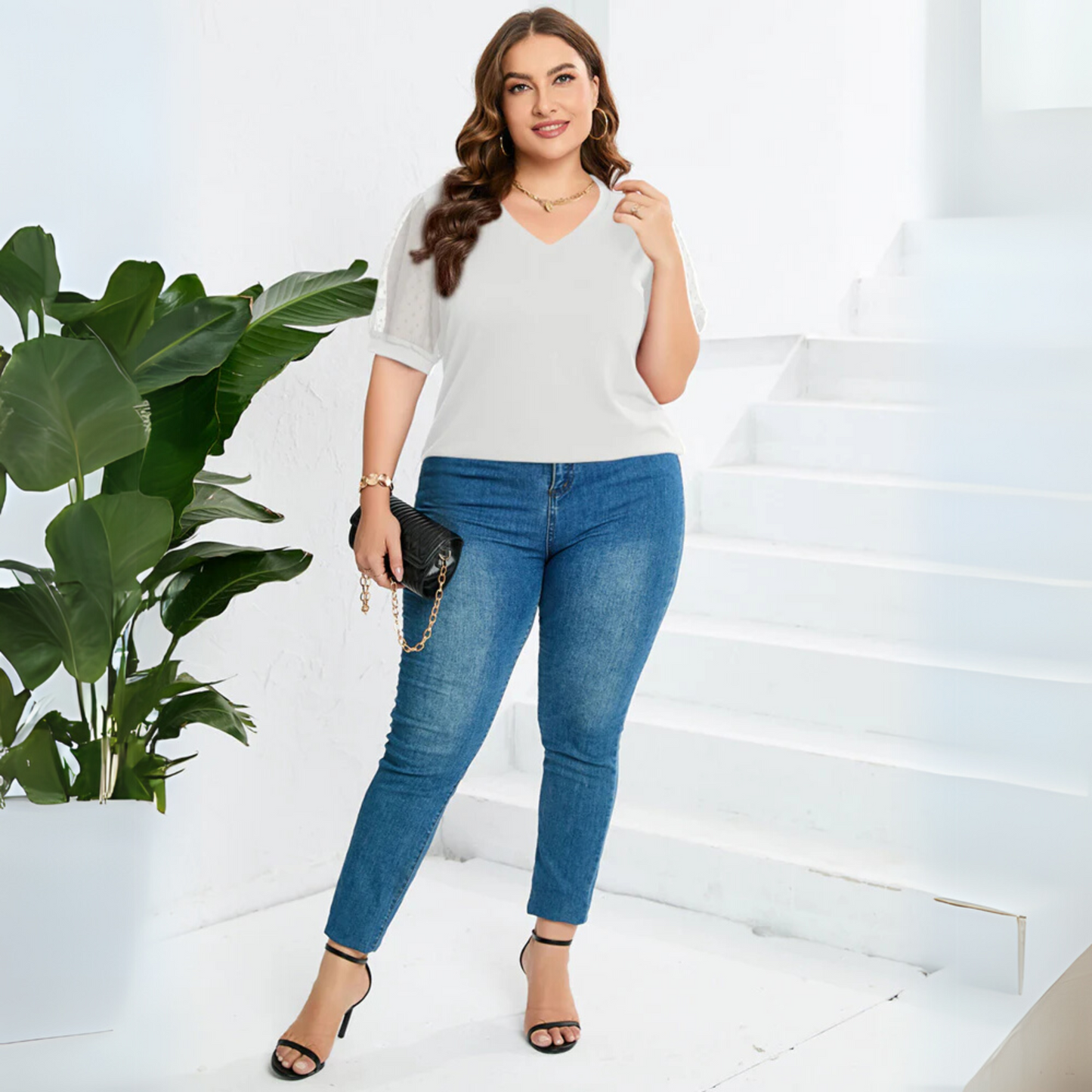 Sophora™ | Elegant V-Neck Top
