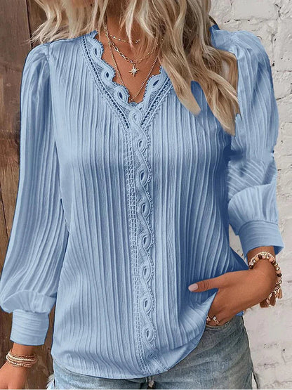 Sam™ | Blouse with Chiffon and Lace Details